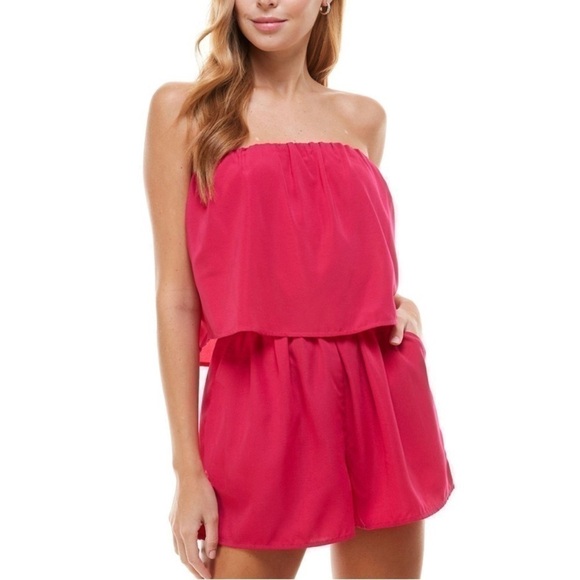 bebop Strapless Romper - Picture 5 of 6